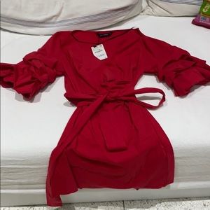 Zara Woman Red Dress, Size Large